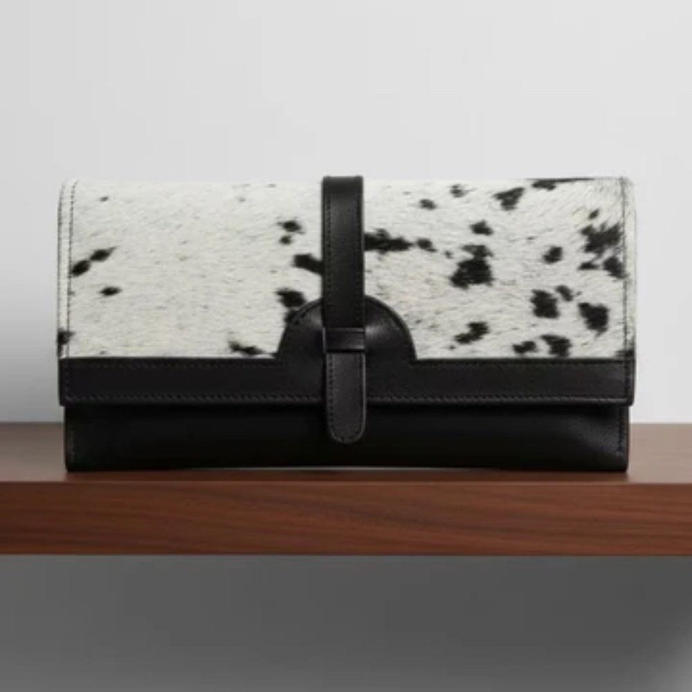 NWT Western Leather Cowhide Wallet